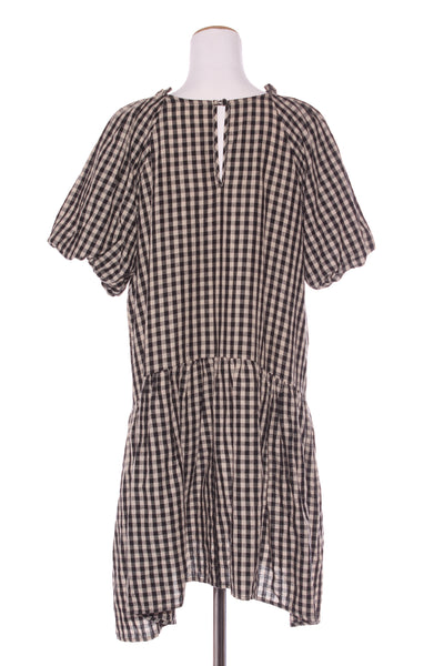MOOCHI (NZ) Linen blend gingham Esteem dress! 12