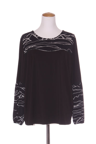 ZAFINA (LN) Swirl print billow sleeve top! 14