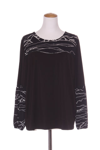 ZAFINA (LN) Swirl print billow sleeve top! 14
