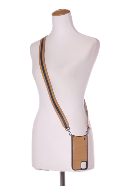 BANDOLIER (LN) iPhone 11 leather case with strap!