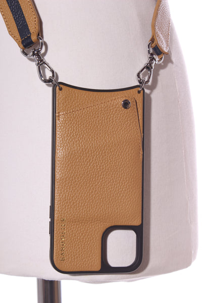 BANDOLIER (LN) iPhone 11 leather case with strap!