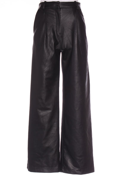 H&M - High waist faux leather wide leg pant! 8-10