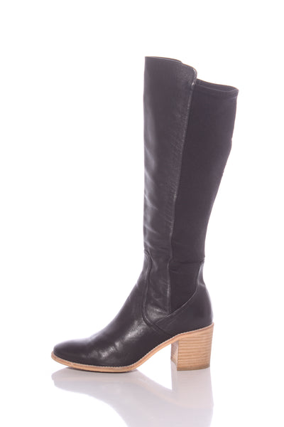 MINX "Awaken" stretch panel leather boots! 40