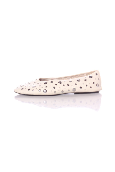 ZARA - Studded flats - Cream! 40