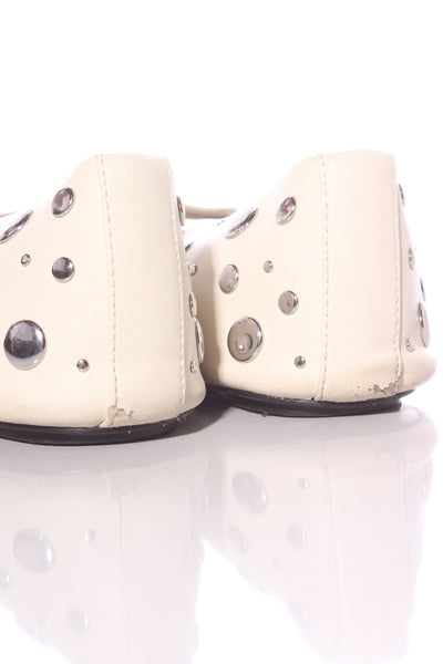 ZARA - Studded flats - Cream! 40