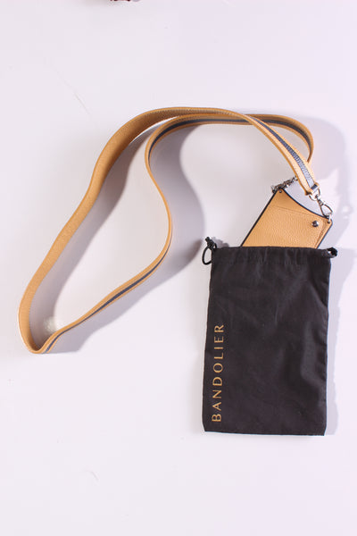 BANDOLIER (LN) iPhone 11 leather case with strap!