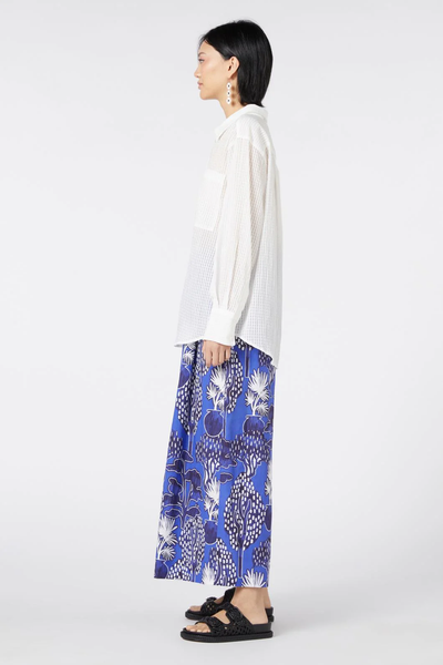 GORMAN "Nuria" White gingham burnout shirt! 14