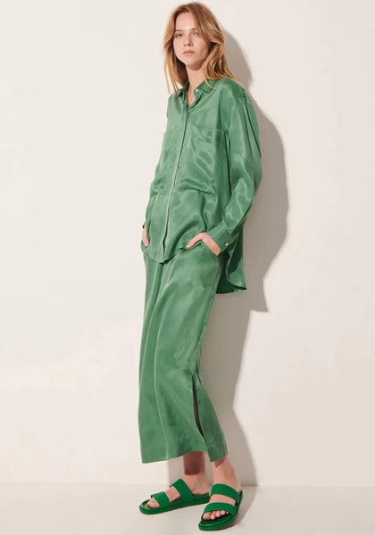 POL (BN) "Sicily" cupro green shirt! 8-10