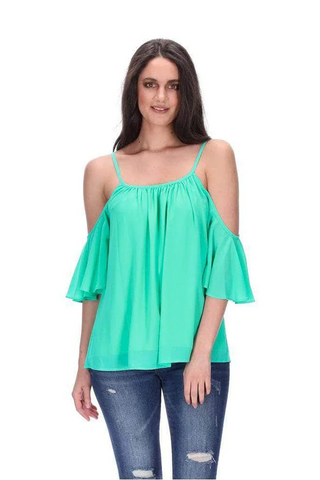 PRETTY BASIC "Bristole" top - Sea green! 16