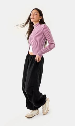 NO BRAND - Rib knit zip up jumper! 14