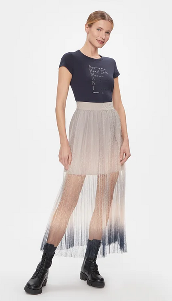 ARMANI EXCHANGE - Ombre mesh patterned skirt! 10-12