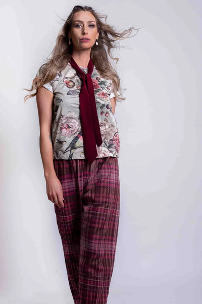 SHERYL MAY (LN) NZ - Italian wool plaid trouser! 12