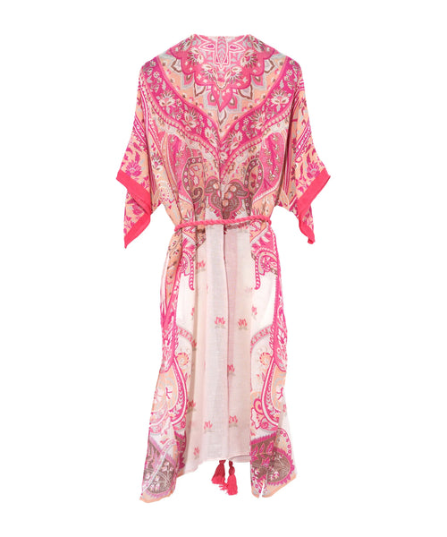 ECHO - Linen + modal paisley duster! 8-18