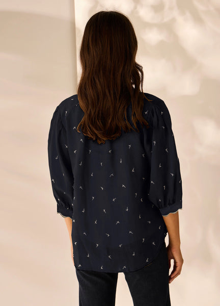 LANIA (LN) "Melody" embroidered ramie shirt! 14