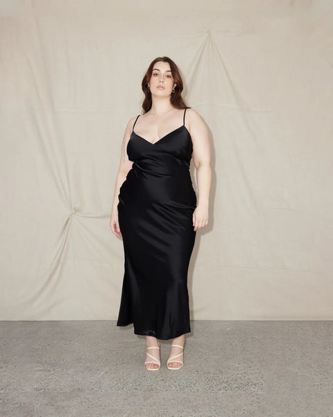 LIAM (LN) Wierdly bias cut satin slip dress! 10