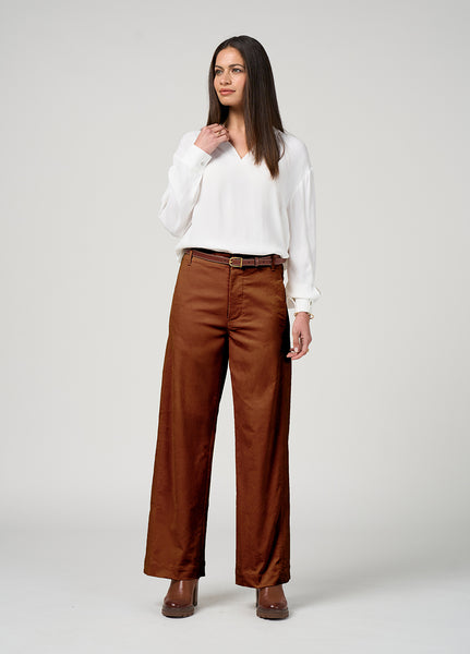 LOOBIE'S STORY (LN) Velora wide leg velveteen pant! 16