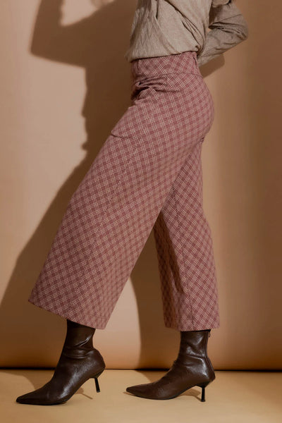MOTTO - Plum check knit Jet culottes! 14