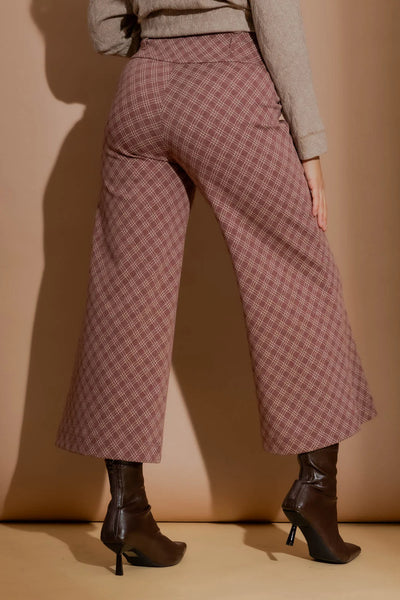 MOTTO - Plum check knit Jet culottes! 14