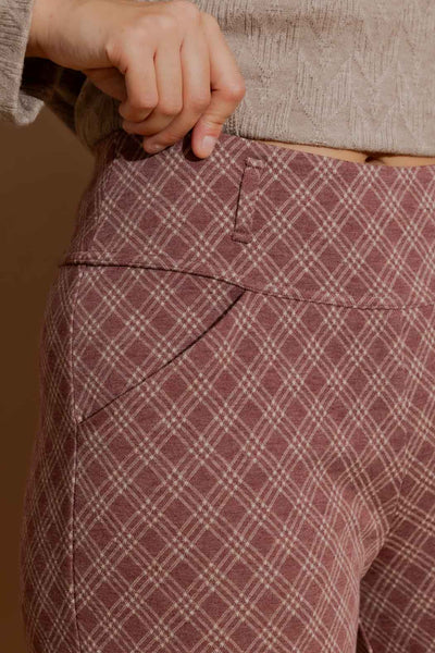 MOTTO - Plum check knit Jet culottes! 14