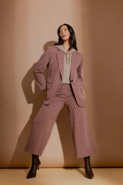 MOTTO - Plum check knit Jet culottes! 14