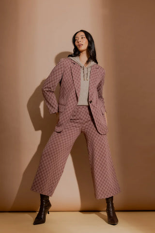 MOTTO - Plum check knit Jet culottes! 14