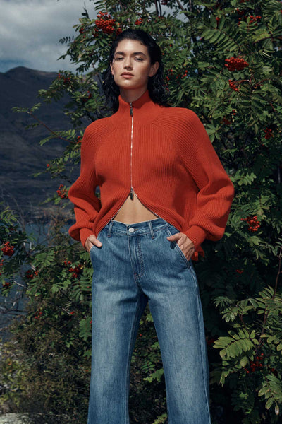 ROWIE - Banjo zip knit cardi! 12-14