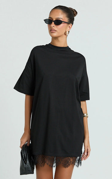 BY FRANKIE (BN) "Rina" lace hem mini dress! 12-14