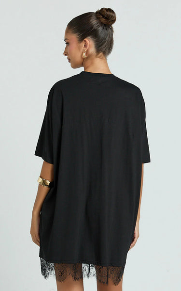 BY FRANKIE (BN) "Rina" lace hem mini dress! 12-14