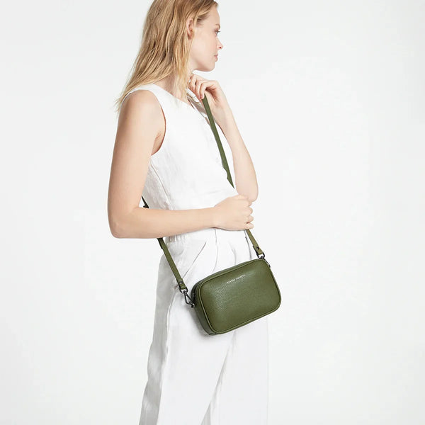 STATUS ANXIETY - Leather Plunder bag - Khaki!