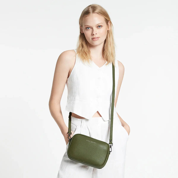 STATUS ANXIETY - Leather Plunder bag - Khaki!