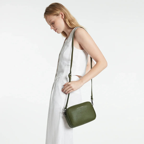 STATUS ANXIETY - Leather Plunder bag - Khaki!