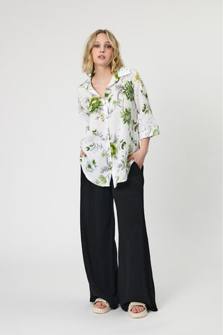 SIMPLY LINEN (BN) "Donna" floral linen shirt! 14