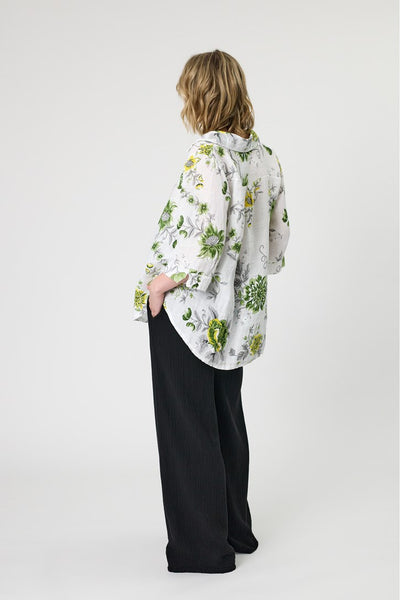 SIMPLY LINEN (BN) "Donna" floral linen shirt! 14