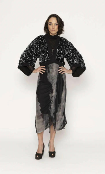 BLACKLIST - Mirage sequin crop jacket! 14-16