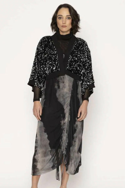 BLACKLIST - Mirage sequin crop jacket! 14-16