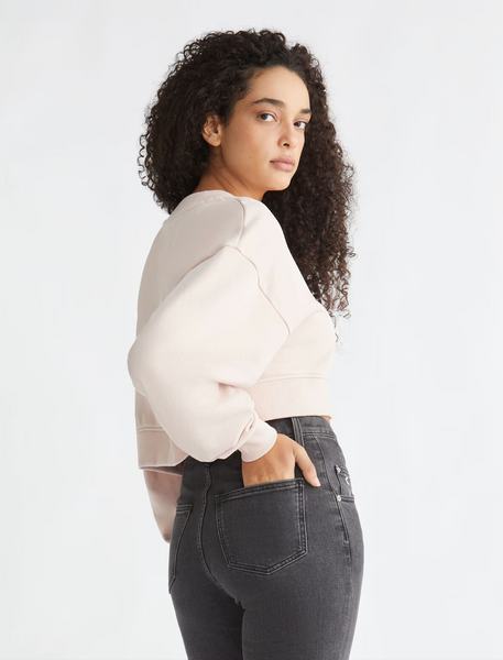 CALVIN KLEIN JEANS (LN) V neck crop sweater - Sepia rose! 14