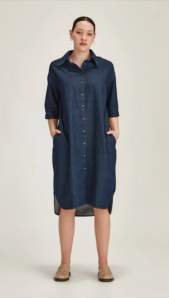 SILLS (LN) Alexa denim shirt dress! 14