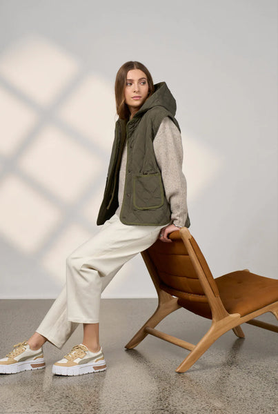 MADLY SWEETLY (LN) Tetris barrel  twill pant - Vanilla! 16