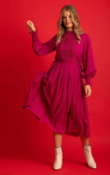 AUGUSTINE (LN) Clementine maxi dress - Fuchsia! 14