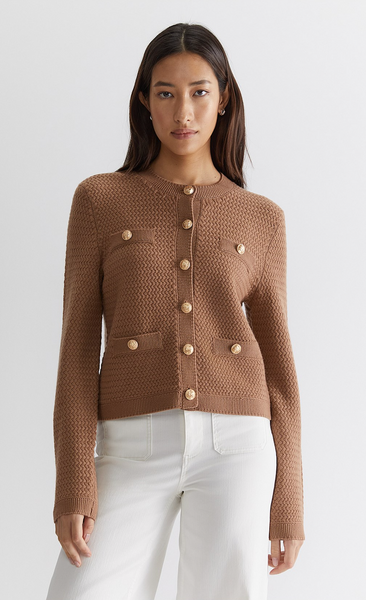 SPORTSCRAFT - Patterned merino cardi! 18
