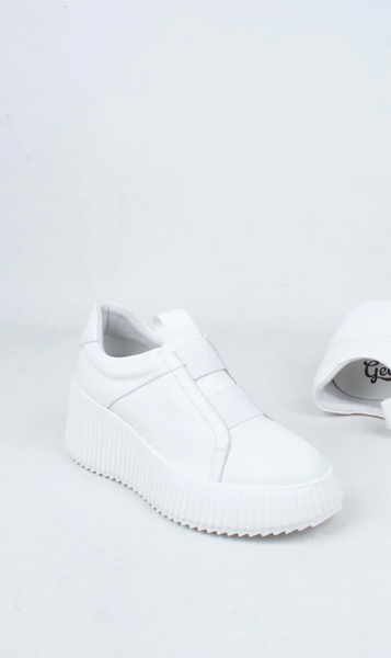 GELATO (LN) "Ferry" leather platform sneakers! 40