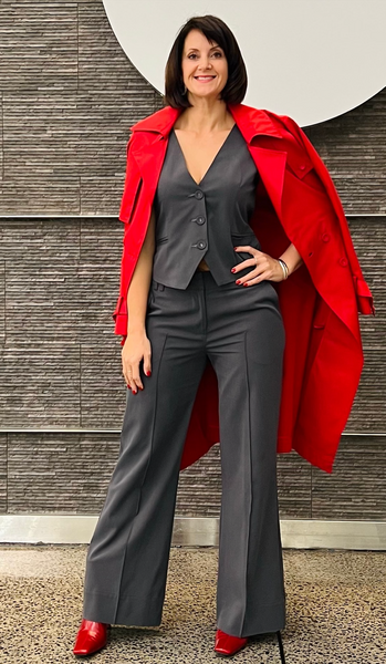LOUNGE By Repertoire "Lea" waistcoat - Grey! 16