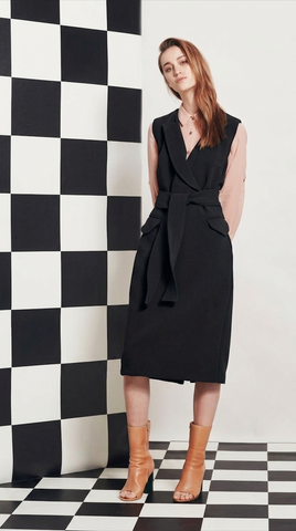 GREGORY (NZ) Cassia midi dress - Black! 14