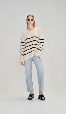 COMMONERS - Wool blend stripe knit! 12-14
