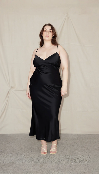 LIAM (LN) Wierdly bias cut satin slip dress! 10