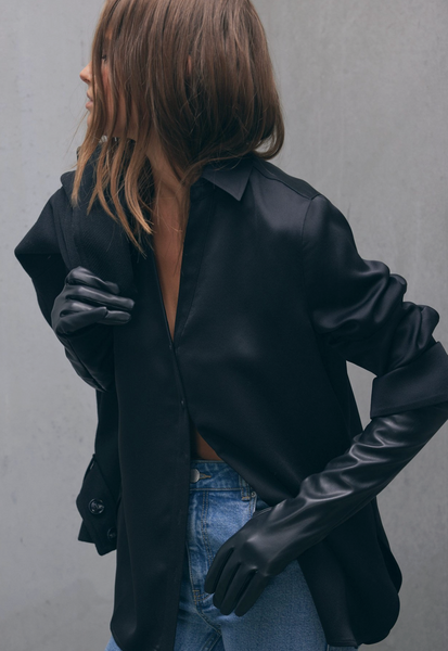 DECJUBA - Fleece lined long faux leather gloves!