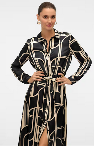 VERO MODA (LN) "Hadley" silky shirt dress! 14