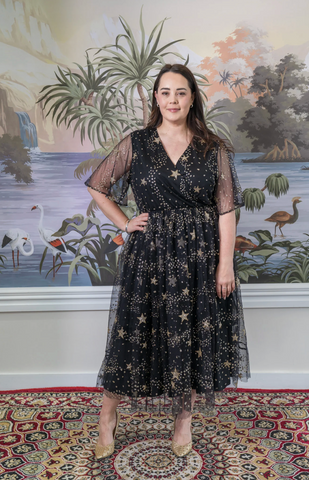 FRIDAY FLAMINGO (BN) "Aurora" glitter star dress! 14