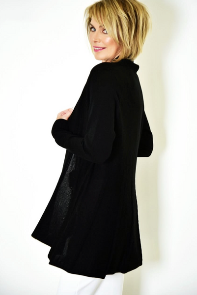 PAULA RYAN (NZ) "Ribbed long" merino cardigan! 12