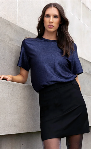 STORM (LN) Blue metallic icon tee! 16